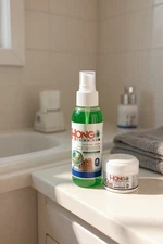 Hongo Trimming Nail & Foot Care System Natural Spray & Moisturizing Cream