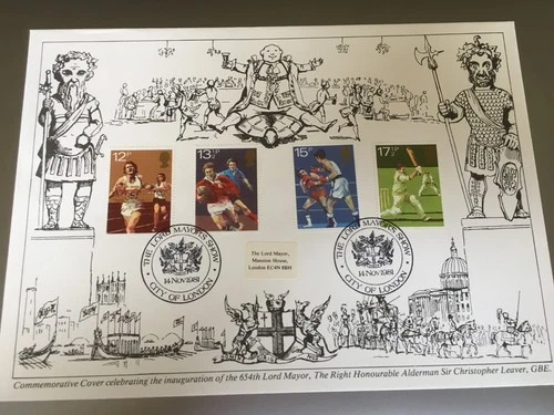 GB STAMPS RARE FIRST DAY COVER 1984 SPORT LORD MAYORS SHOW