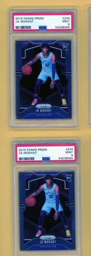 (2) JA MORANT 2019 Panini Prizm RC Rookie GRIZZLIES PSA 9