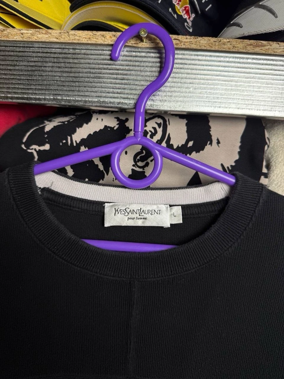 SAINT LAURENT (YSL) Felpa Yves Saint Laurent vintage anni 90 taglia L nera