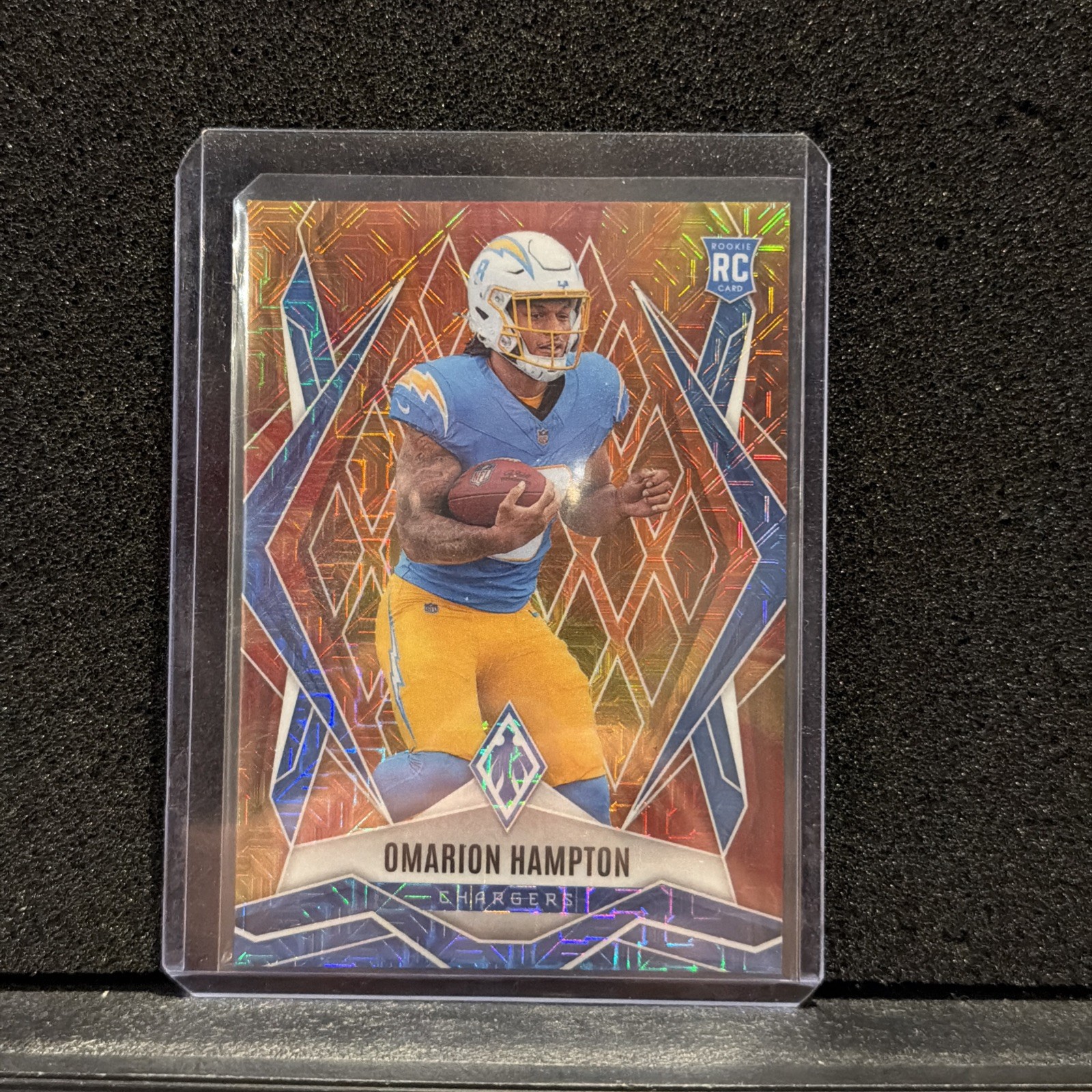 Omarion Hampton RC 2025 Panini Phoenix FireBurst #192 Chargers ROOKIE /350