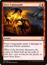 X 1 Fiery Cannonade NM Ixalan 143 MTG Magic The Gathering