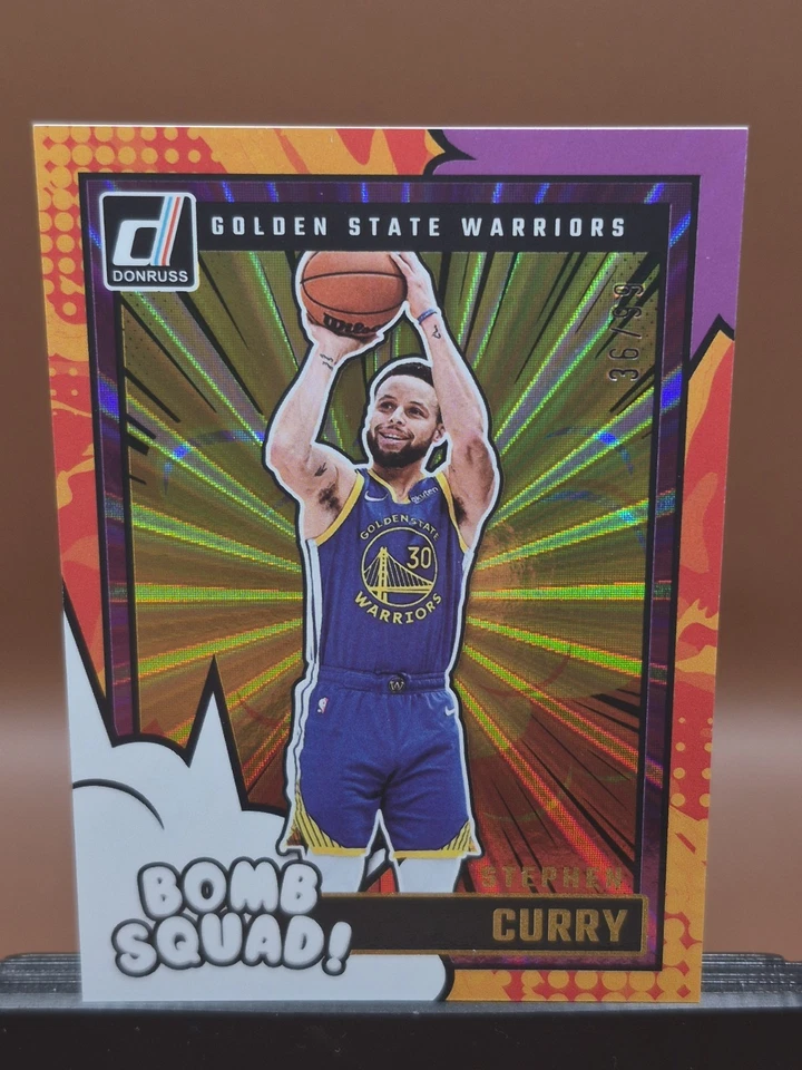 2024-25 Panini Donruss Bomb Squad Stephen Curry #4 Holo Purple Laser /99 SSP!! - Image 4 of 4