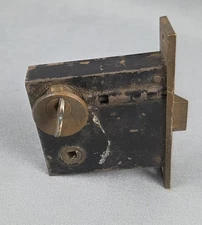 Vintage Antique Corbin Mortise Keyed Door Lock Latch with Key Operational