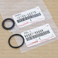 90301-52006 + 15785-35010 GENUINE OEM OIL COOLER O-RING SEAL GASKET SET - TOYOTA