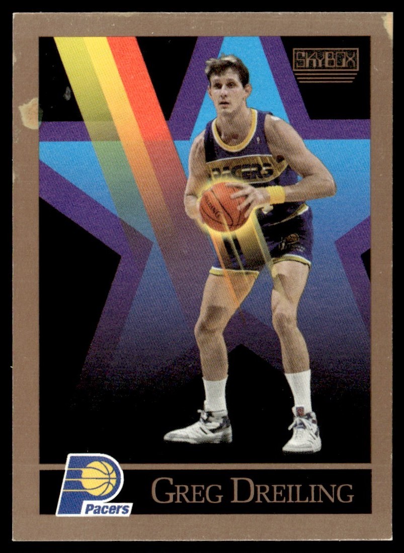 1990-91 SkyBox Greg Dreiling Rookie Indiana Pacers #387