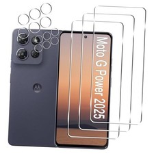 3 Pack Moto G Power 2025 Screen Protector 6.8 inch 3 Pack Camera Lens