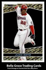 2021 Topps Chrome Update Juan Soto #BGC-2 Washington Nationals Topps Black Gold