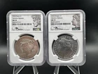 2024 Morgan & Peace Dollar Set NGC MS70 Advance Releases Mercanti Signed