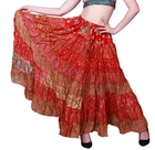 Women's Tribal Multi Layer Drawstring Banjara skirts 7 Layer 10 pc Skirt Mix Lot