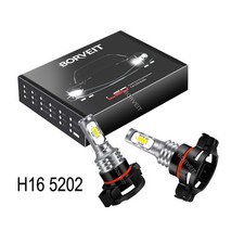 2x H16 Led Bulbs White Fit For Jeep Wrangler 2010-2020 Fog Lights 35w 4000lm