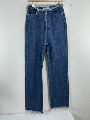Womans Excellent Condition Weworewhat Frayed Blue Jeans Size 28 0073/Y-2
