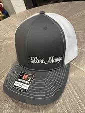 Last Mango Jimmy Buffett Hat Cap Grey/White Adjustable One Size NEW