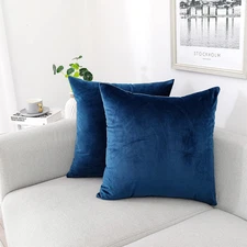 Decorative Throw Pillow Covers Pack of 2 Velvet Throw Pillow Cases for Couch Pil