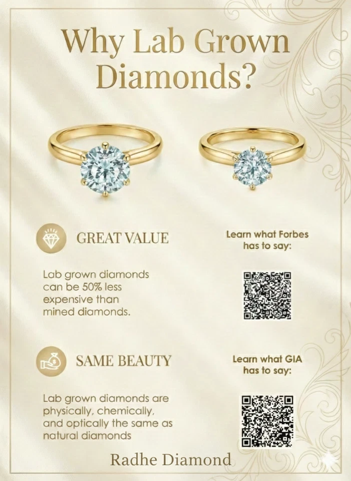 Lab Grown 1 Ct Round Cut D Color VVS2 Clarity STONE IGI Certified CVD DIAMOND - Image 4 of 4