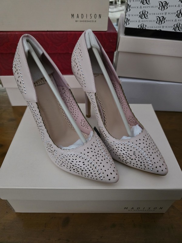 New Madison By Shoedazzle Kristel Blush Heels