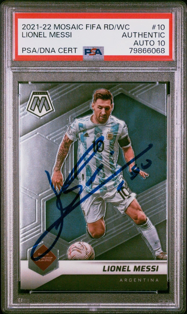 2021-22 Panini Mosaic FIFA Road to World Cup Lionel Messi #10 for
