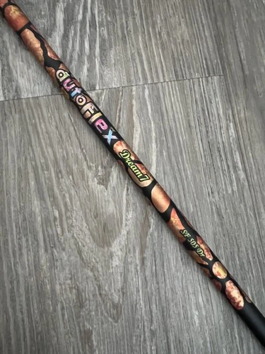 autoFlex Dream7 Driver Shaft 505 Black Orange Taylormade Tip 43.75” Tip To Butt