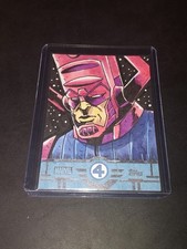 2026 Topps Finest Galactus Sketch 1/1 Artist Signature Auto Fantastic Four 4