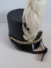 Vintage Civil War Reenactment  or West Point Band Cadet Gilt Eagle Hat Shako Cap