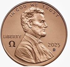 2025 D Lincoln Penny Cent OMEGA Counterstamp - IN STOCK