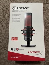 HyperX QuadCast Red LED USB Cardioid Microphone - Black
