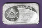 FREEMASONRY .999 SILVER ART BAR