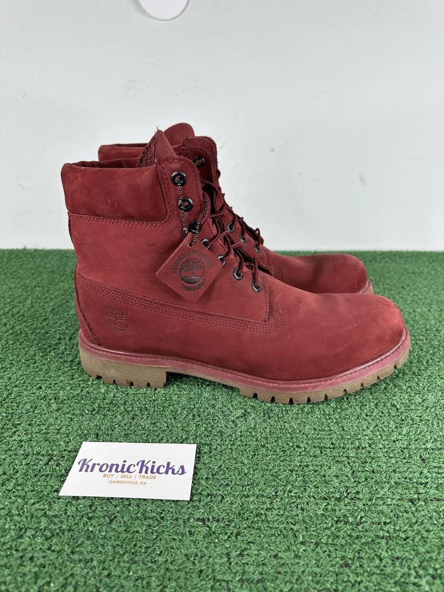Size 12 - Timberland Premium 6” Waterproof Boots Pomegranate  display picture 3