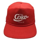 Vintage Enjoy Coke Snapback Hat Coca Cola Red Rope Cap Advertisement