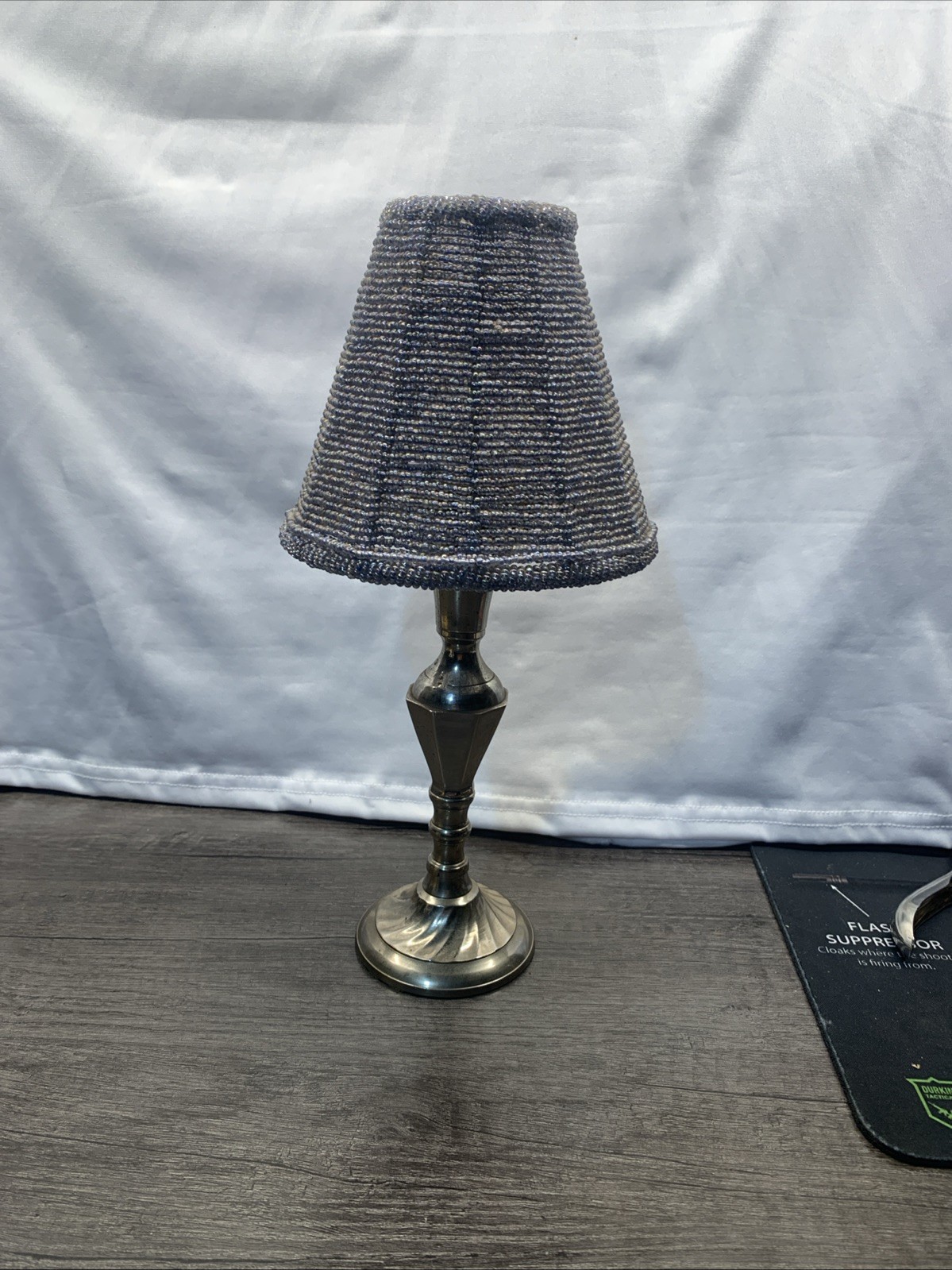 Twisting Silver  Candle Holder Periwinkle Bs64320