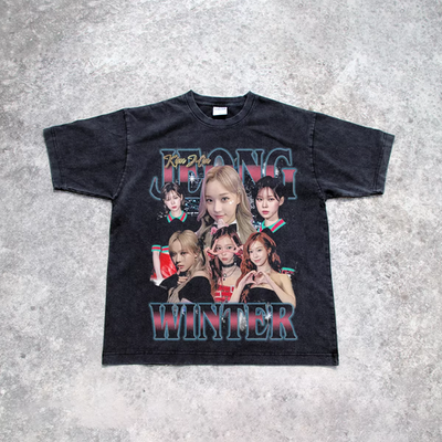 AESPA WINTER GRAPHIC T-SHIRT K-POP JERSEY SYNK: AEXIS LINE TOUR