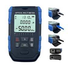 5-in-1 Fiber Optic Cable Tester - Portable Optical Power Meter With Light, FC...