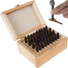 1/8'' Alphabet Letter and Number Stamp Set 36PCS Steel Metal Stamp Punch 3mm