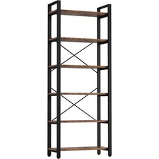 Bookshelf 6-Tier Ladder Shelf 110lbs Display Shelf
