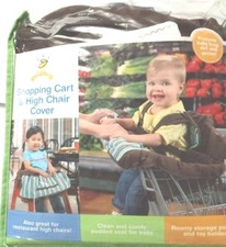 Baby Shopping Cart/ High Chair Cover. With attached Carry Case Toy Pockets NEW