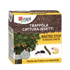 4 pezzi NASTRO TRAPPOLA INSETTI NASTRO MT 5 BIADESIVO PER PIANTE E ALBERI Zapi