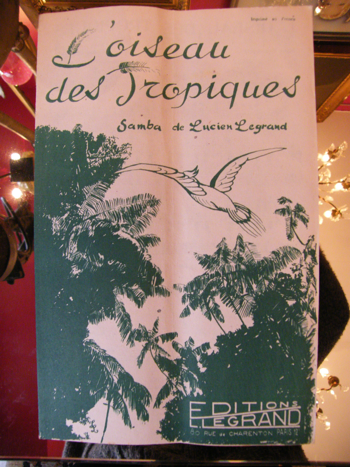 Tropical Bird Partition Lucien Legrand Music Sheet