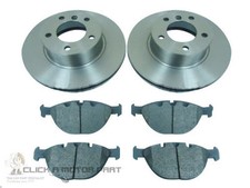 SET 2 DISCHI E PASTIGLIE FRENO ANTERIORI VENTILATI BMW X5 4.4i E53 2003-2007 NUOVI