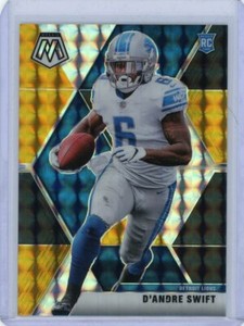 2020 Mosaic Choice Football Black Gold Rookie #211 D'Andre Swift #3/8