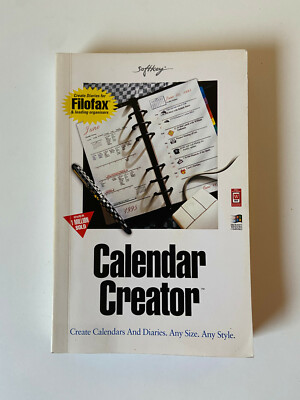 Calendar Creator Plus For Windows: Version 2.0 - Pub: Softkey - 1993 Paperback 