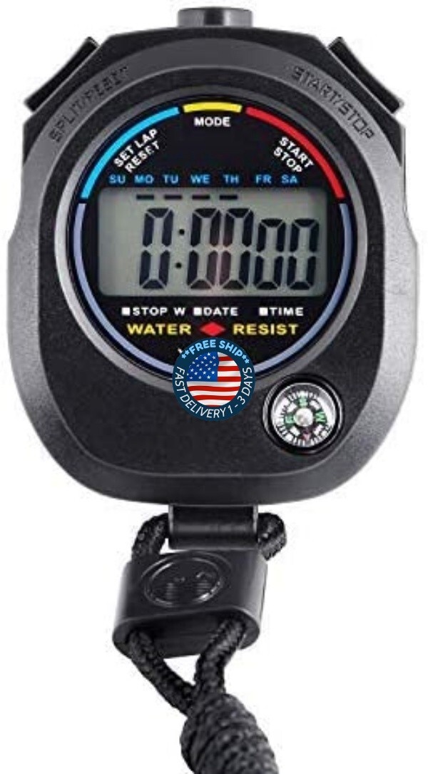 Cronometros Deportivos Cronometro Digital Profesionales Temporizador  Impermeable