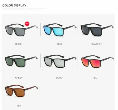 Mens Oversized Polarized Sunglasses UV400 Outdoor Sports Driving Glasses Eyewear - Picture 7 of 19