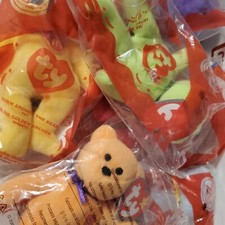 2004 TY 25TH ANNIVERSARY TEENIE BEANIE BABIES MCDONALDS HAPPY MEAL TOYS - U PICK