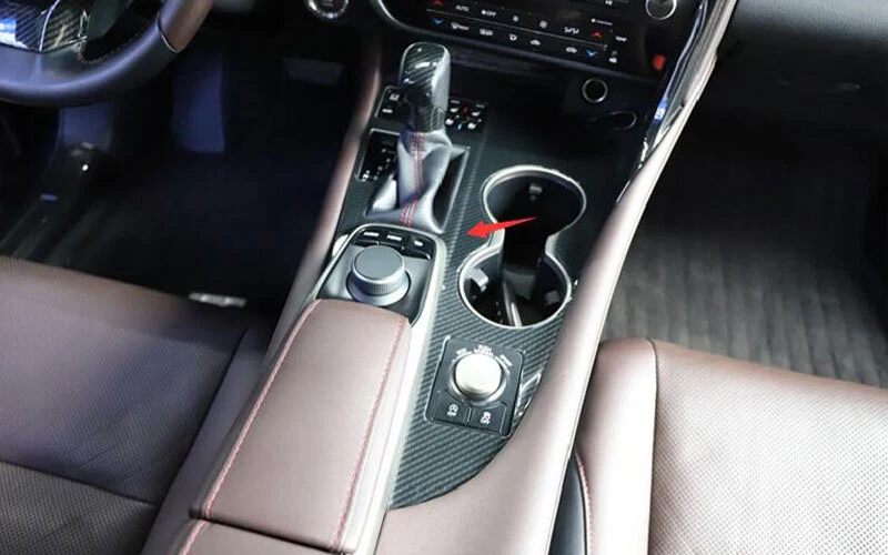 Panel de cambio de marchas consola central de fibra de carbono para Lexus RX350 450h 2016-2020 1 pieza Foto 3 de 4