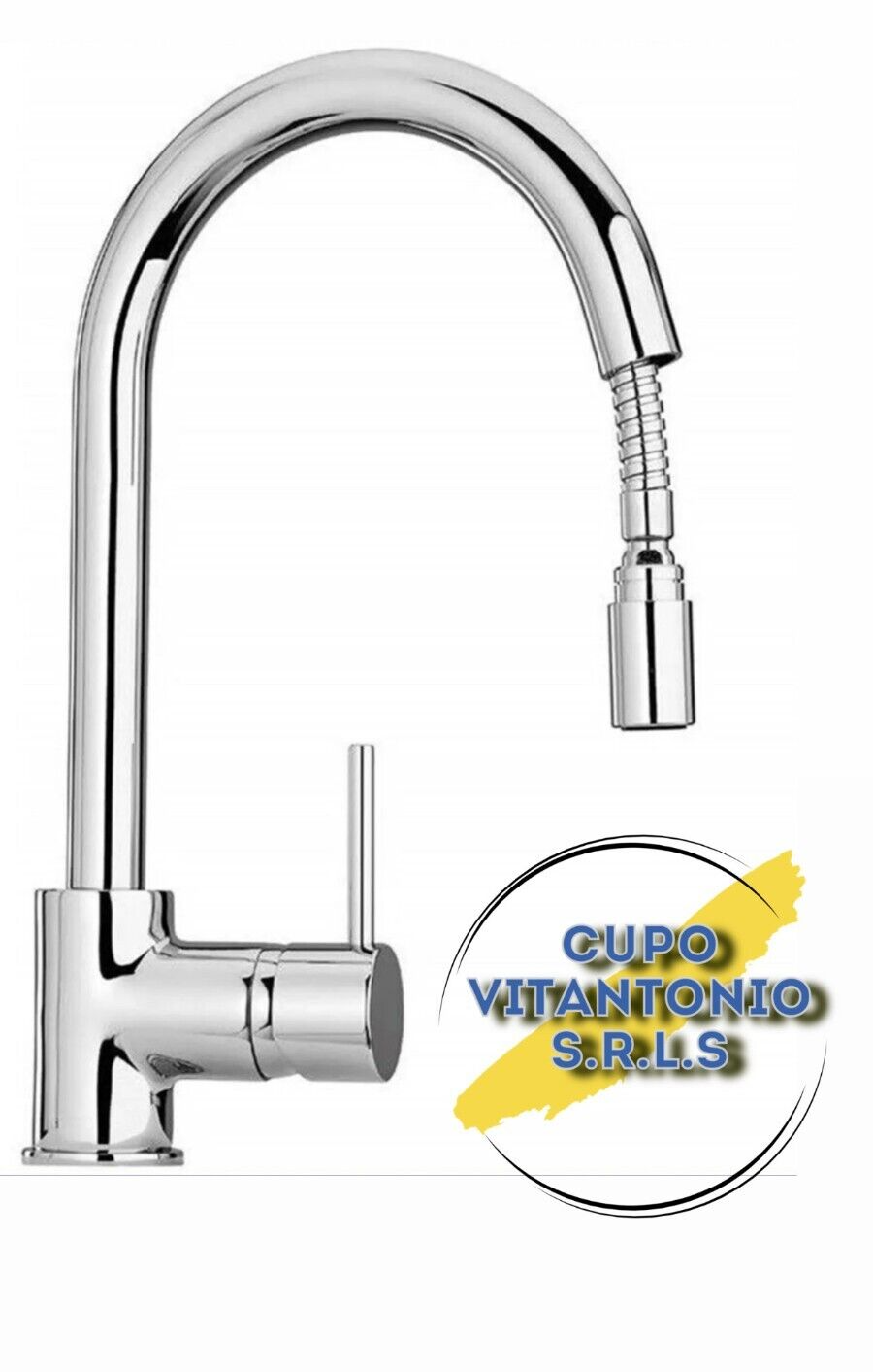 MISCELATORE MONOCOMANDO LAVELLO CON DOCCETTA MONOGETTO ESTRAIBILE 78CR591 PAINI