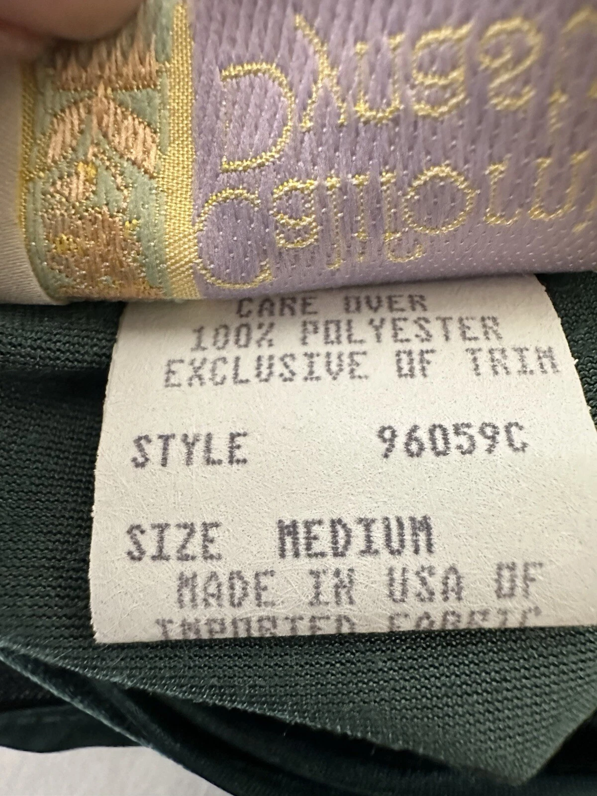 VALENTINO Camicia da notte vintage California Dynasty verde velluto e raso abito slip fata grunge M