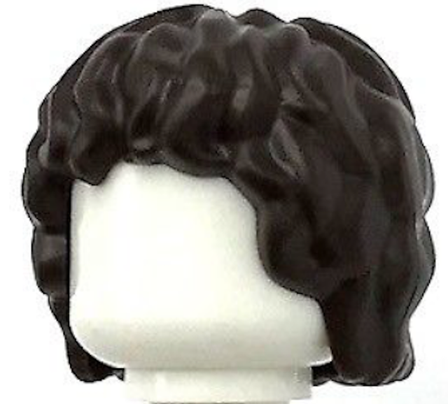 Lego New Dark Brown Minifigure Hair Tousled Shaggy Mid Length Piece eBay