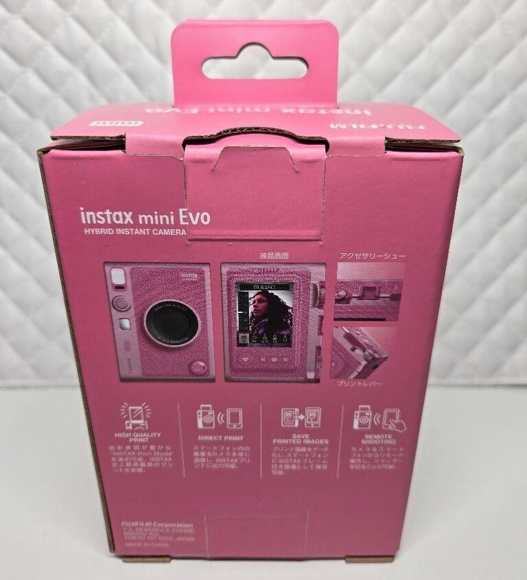 NEW RARE Fujifilm INSTAX MINI EVO PINK C instax Japan only