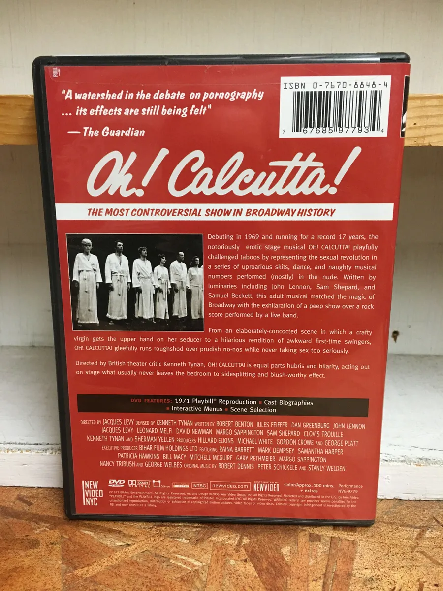 OH! CALCUTTA! DVD Notorious Broadway Show 767685977934 eBay picture