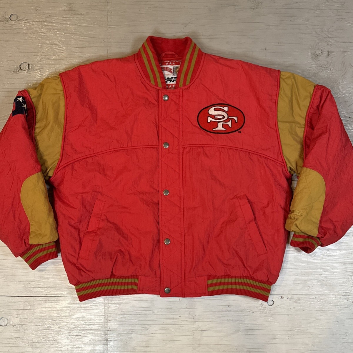 Vintage 90s NFL Nutmeg Campri San Francisco 49ers Full Zip